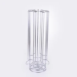 YZ1373C Rotating Iron Wire Coffee Capsule Stand  For 28 Pack Dolce Gusto