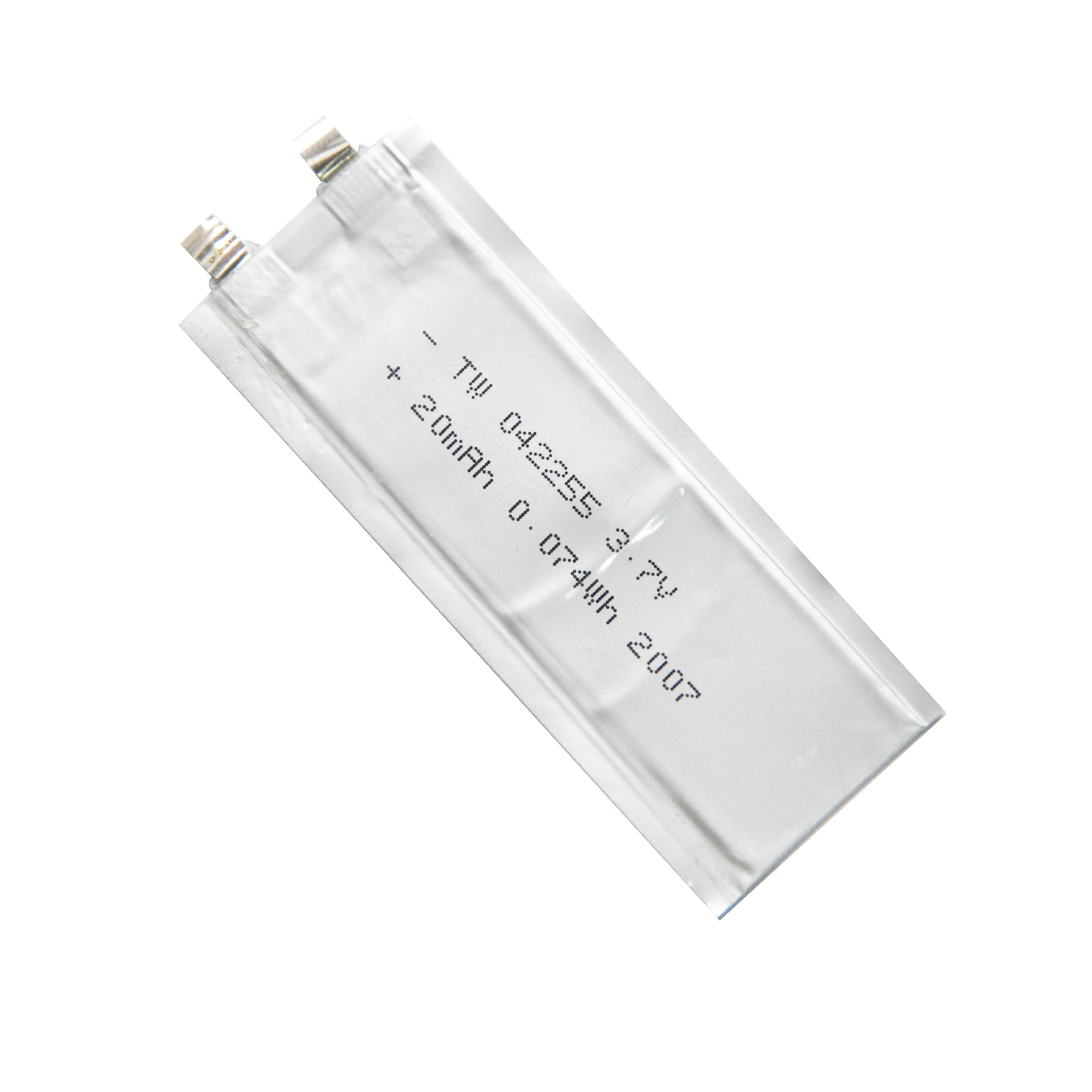 0.4MM Ultra-thin Battery 042255 3.7V Lithium Ion Batteries 20MAH