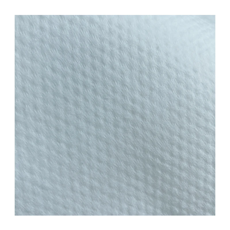 white color disposable wet cleaning towel raw material 100% polyester spunlace nonwoven fabric roll