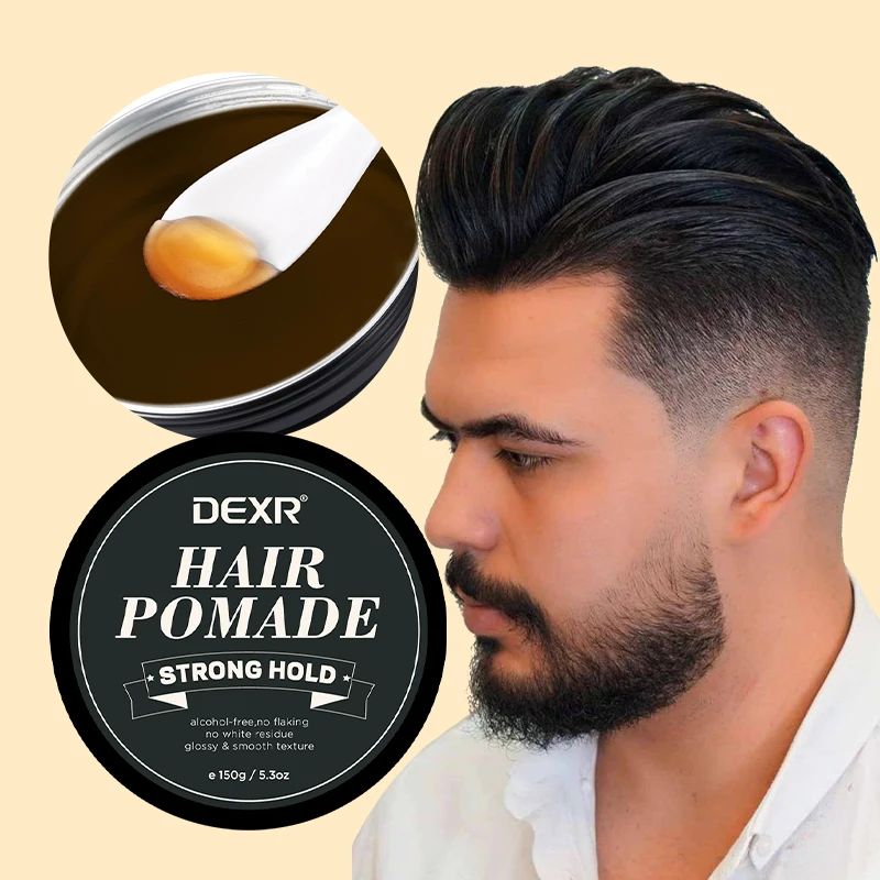 Oem&Odm Private Label Water Based Natural Amino Acid Fashion Hair Wax Smoothing Men Strong Hold Hair Pomade