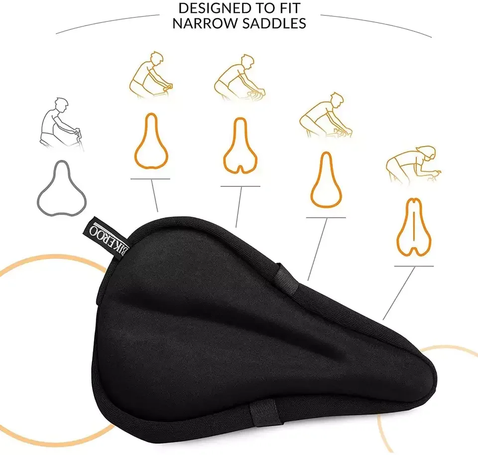 Comfortable Oversize Bike Seat Cover Extra Padded Memory Foam Bicycle Saddle Cushion