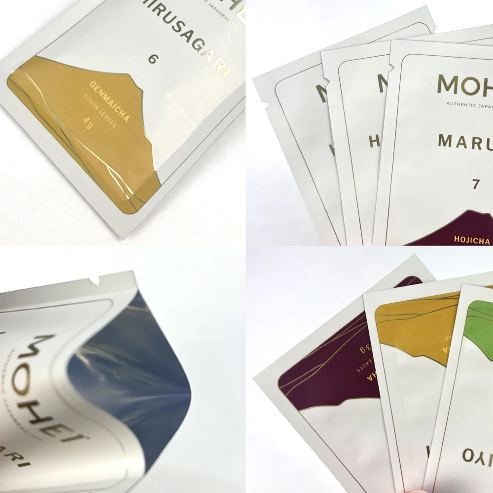 Free Sample Custom Printing Three Sides Seal Zipper Bag Mylar Bag For Tea Gummies Cookie Packaging Bag