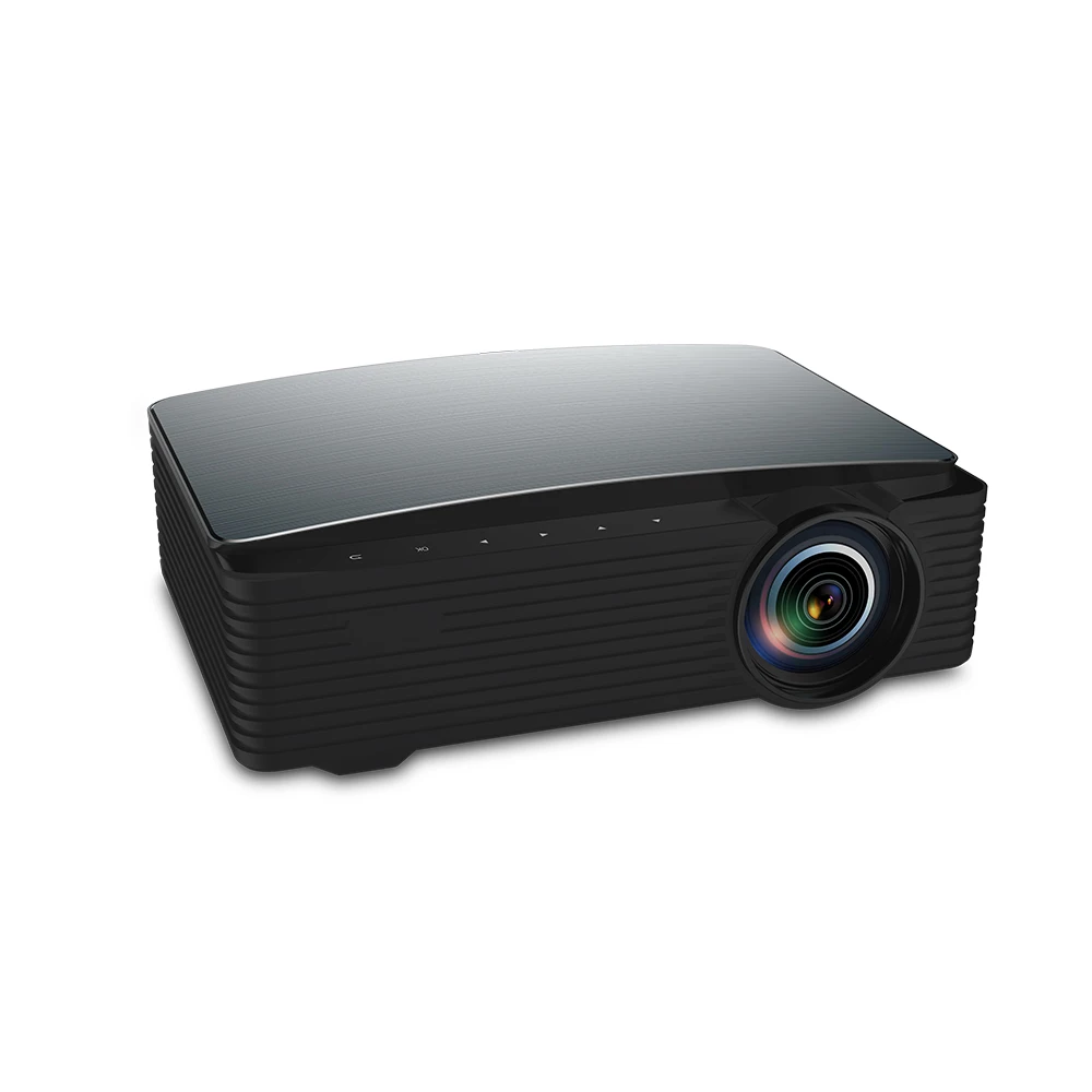 2023 Multimedia Home Theater Video Projector 8000 lumens, Compatible with Full HD 1080P HDMI, USB, AV, Smartphone, Pad, TV Box