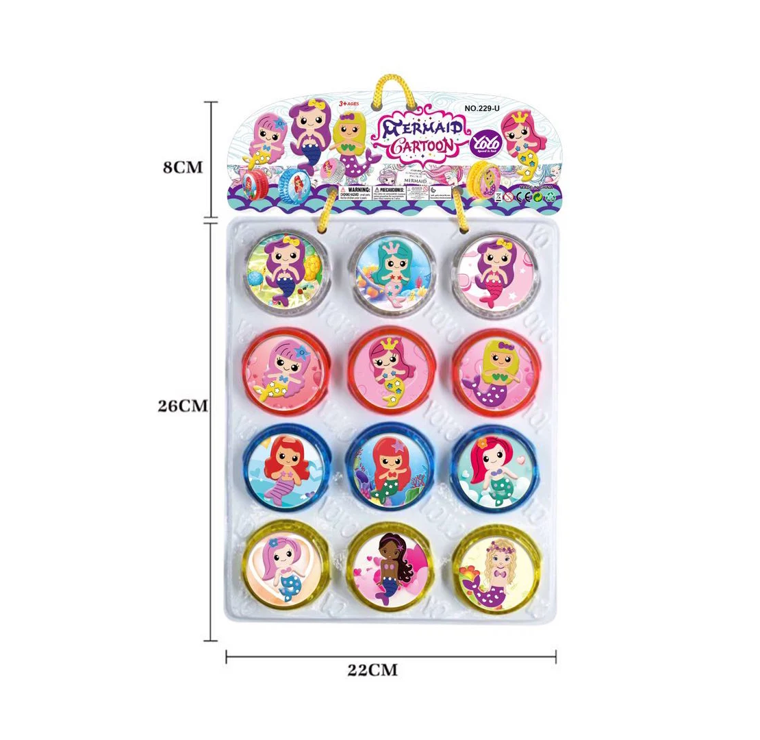 Hot Selling LED Flashing Glow Lights Yoyo Balls Cartoon Custom Logo Luminous Party Entertainment  Toys For Kids