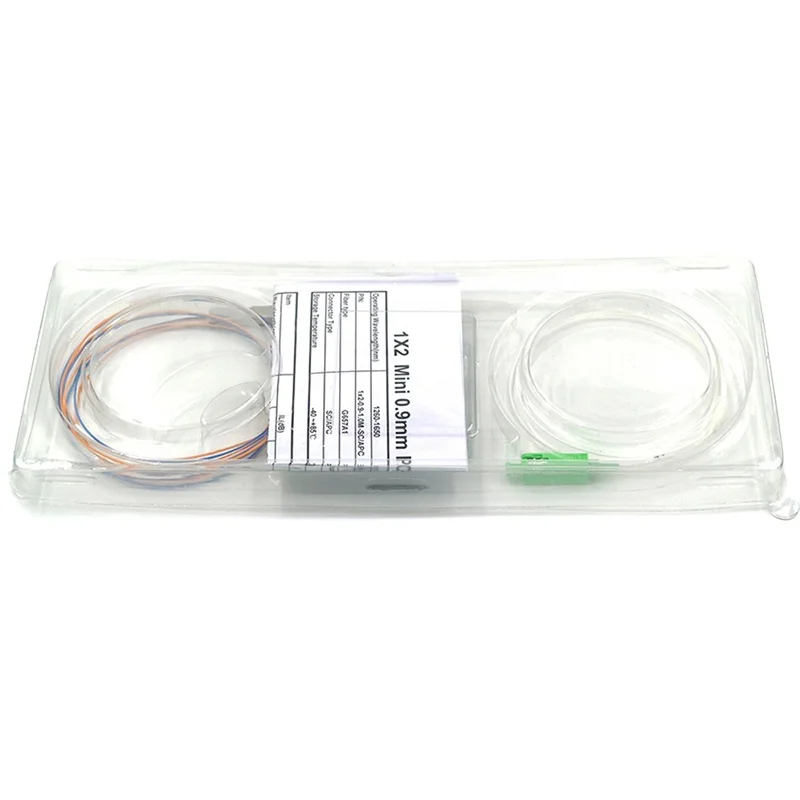 ftth 0.9mm fiber optical SC APC G657A1 1x2 1x4 1x8 cwdm  plc splitter