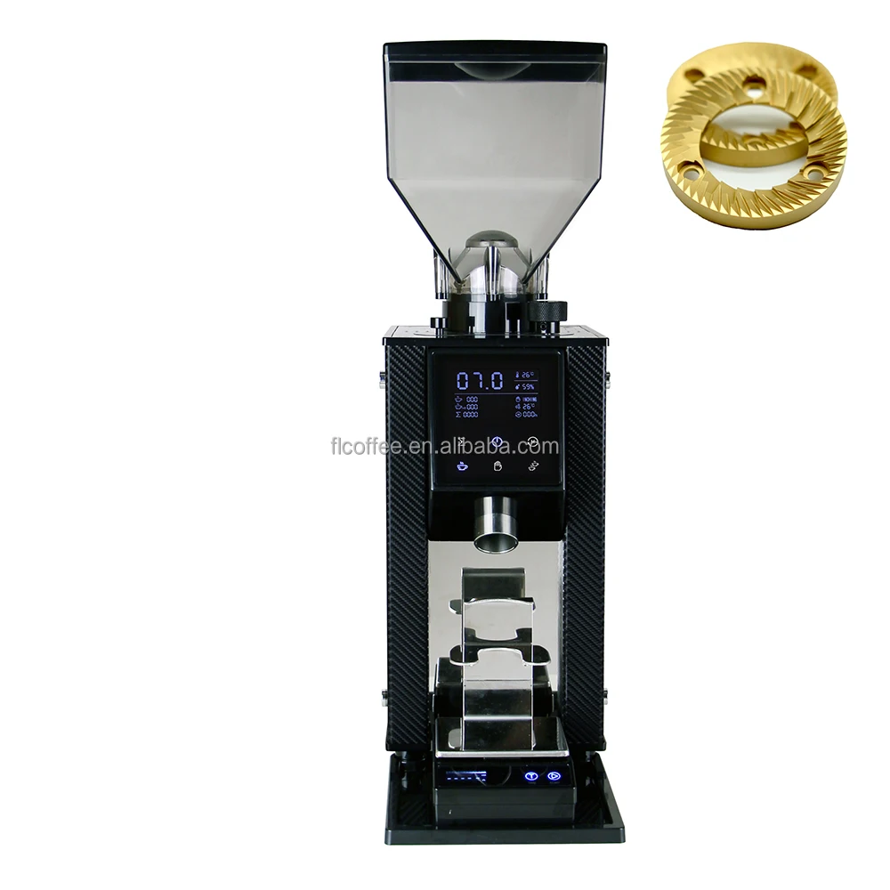 2023 New Style Flat Burr Coffee Grinder Non Electric Grain Grinder Nano Grinder Molinos Grind by Weight Titanium Stainless Steel
