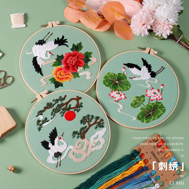 Wholesale DIY Fabric Craft For Novice with instructions Embroidery Kit