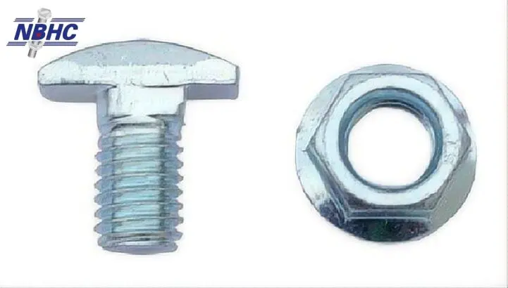 NBHC012BO M6 M8 M10 M20 customized T-head bolts Halfen bolt carbon steel t bolt