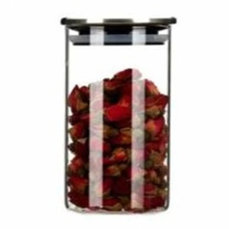 2023 Manufacturers supply high borosilicate glass sealed cans straight tea dry fruit snacks multigrain storage bottles