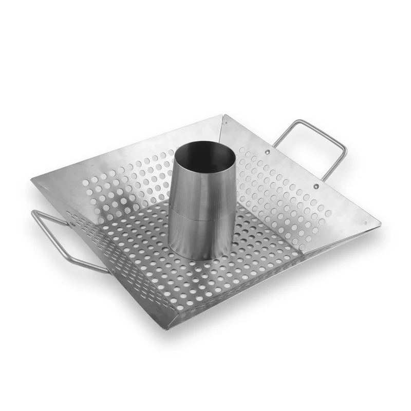 Инструменты для барбекю, жаропрочная корзина из нержавеющей стали для курицы, корзина для барбекю и овощей, жаропрочная посуда для барбекю на открытом воздухе