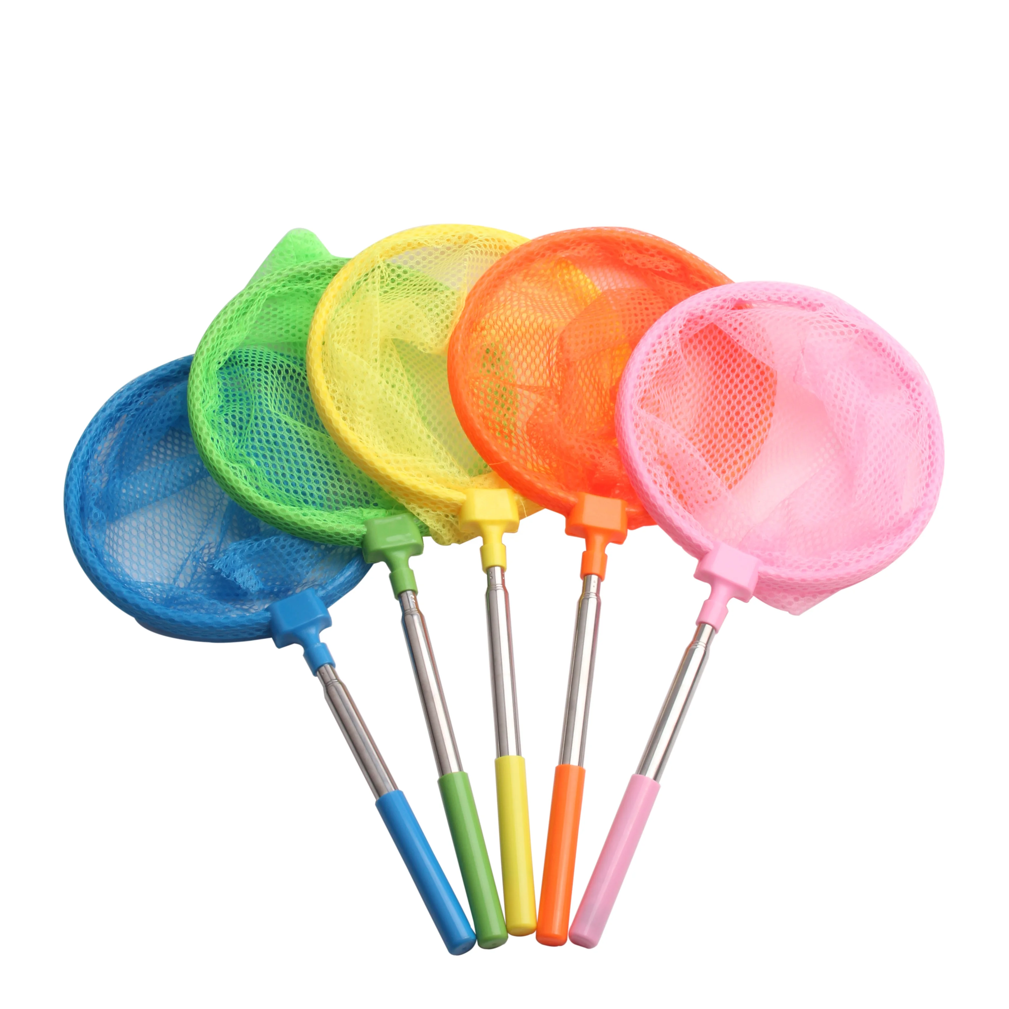 High Quality Stainless Steel Telescopic Bug Catching Nets Insect and Butterfly Multifilament Plastic Fishing Nets