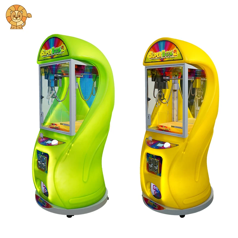 Новый дизайн новый продукт супер коробка 2 игровой автомат призовой игрушечный кран машина для продажи