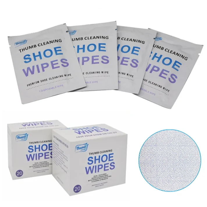 Wholesale Sneaker Individual Pack Disposable Stain Dust Removal Leather Sport Shoes Cleansing Wet Wipes