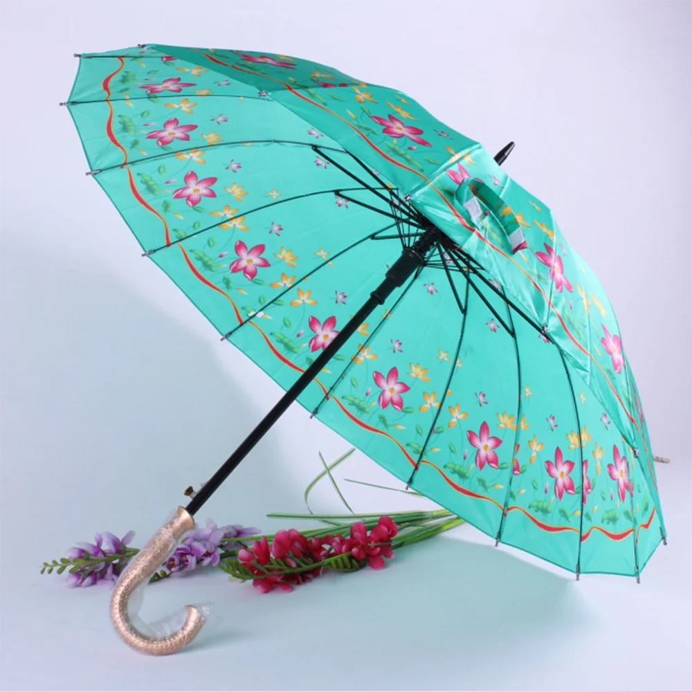 Most Selling Satin 16K Straight Umbrella, Newproducts Auto open Straight Umbrella/