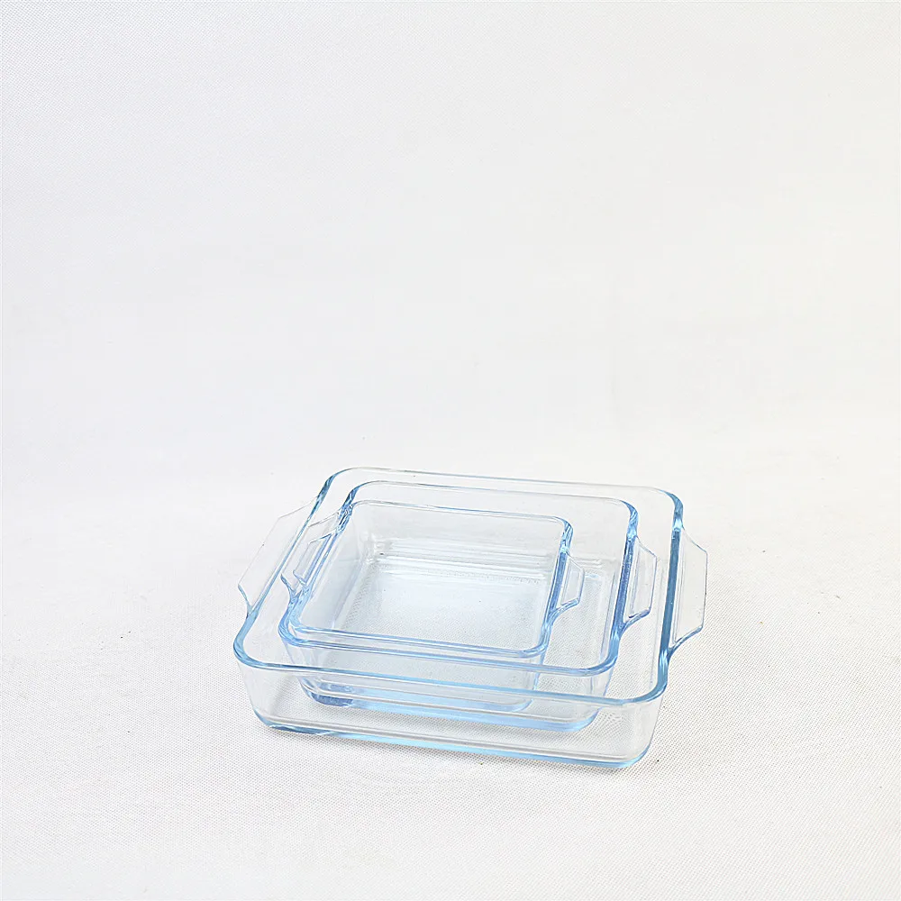 new style Rectangular microwave safe glass borosilicate oval dish oval roaster