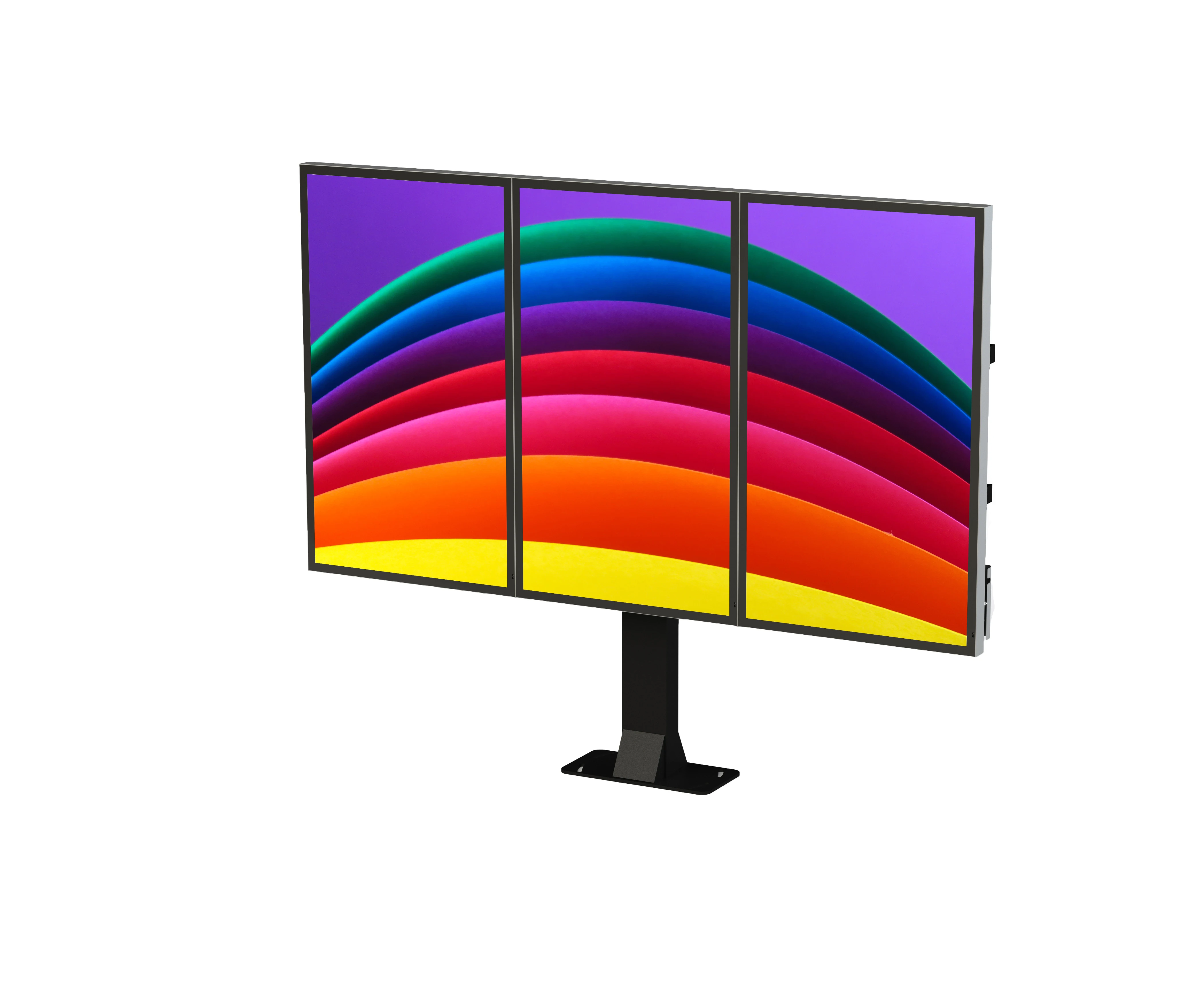 55 outdoor totem, IP67 outdoor lcd panel, 4000 Nits outdoor lcd video wall