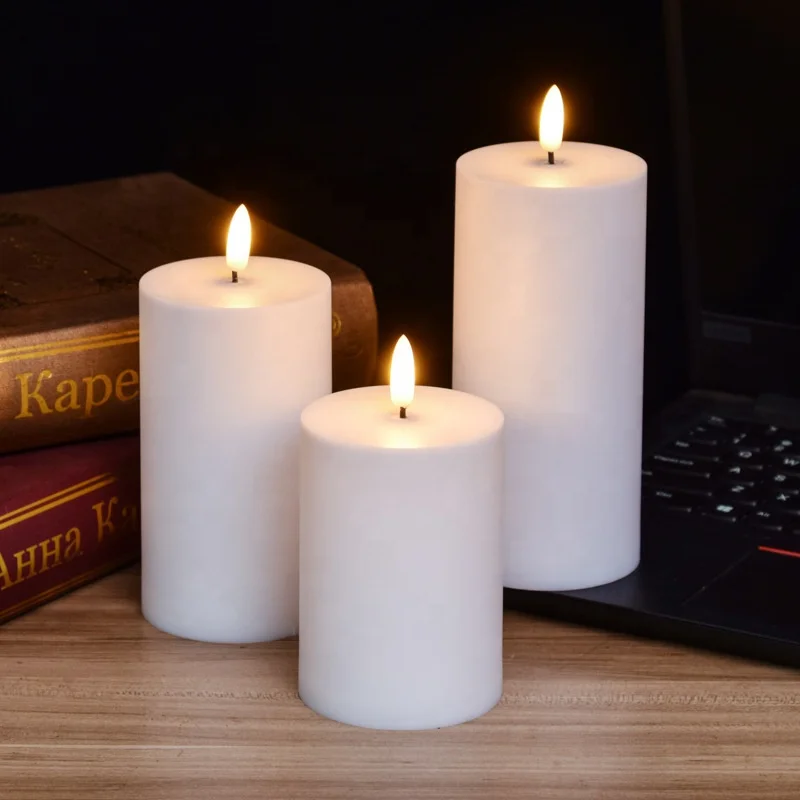 LED Pillar Flameless Led Candles Battery Electronic Candle Led Flameless