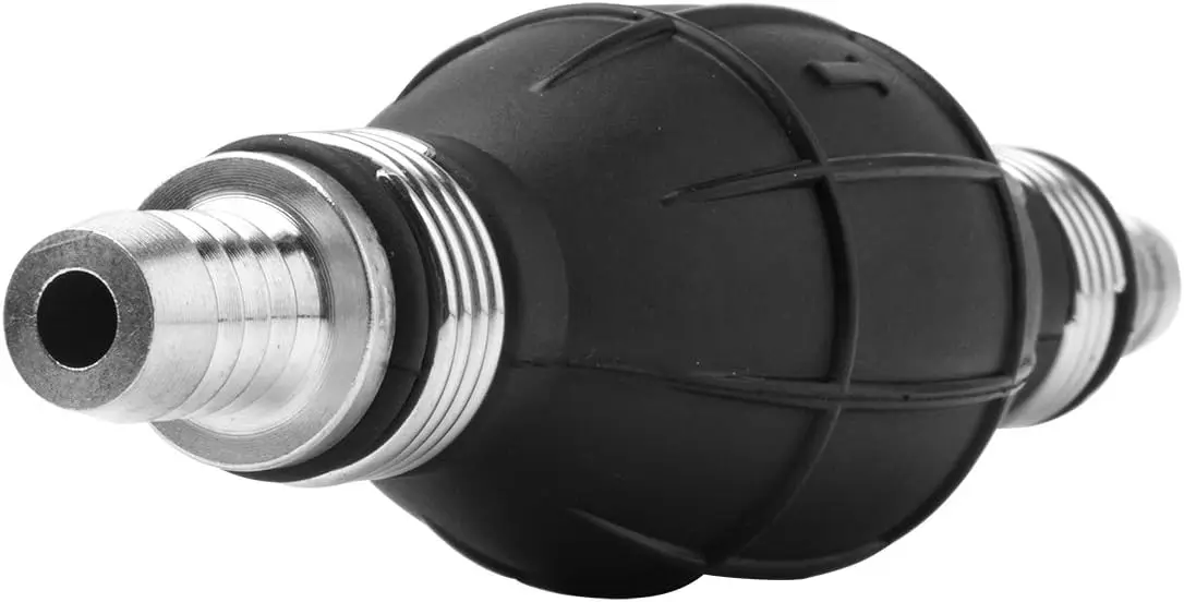 Rubber Silicone Fuel Pump Hand Primer Bulb Aluminum Manual Fuel Pump Hand Primer Oil Gasoline Petrol Diesel Liquid Transfer Pump