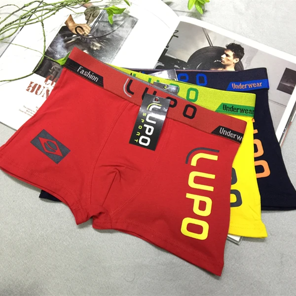 Cartoon teen boys boxer underwear kids boy boxer  shorts boy cotton thongs