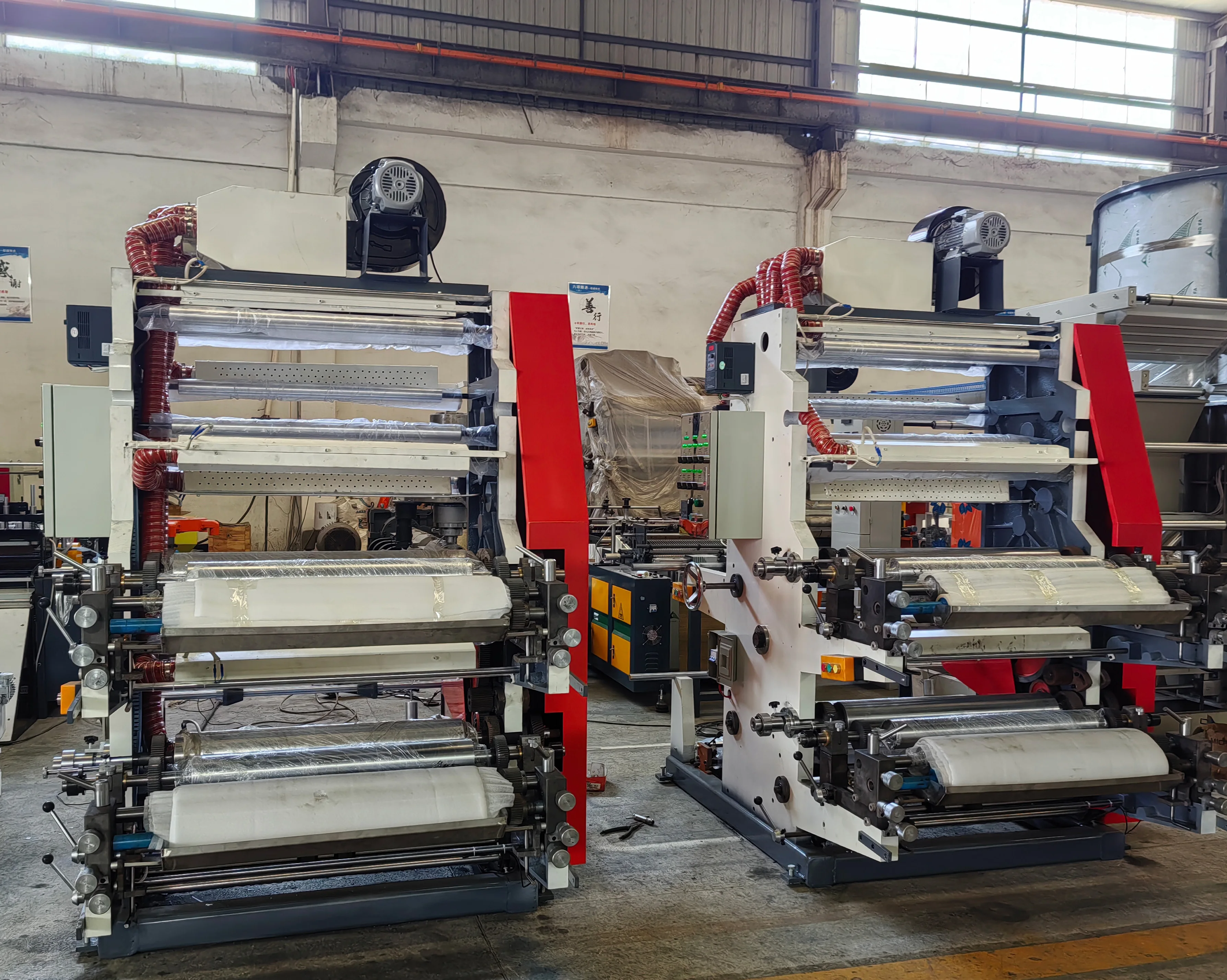 Manufacturers Pvc Bopp Pe Label Paper Plastic Film 2 4 6 8 Color Flexo Printing Machine