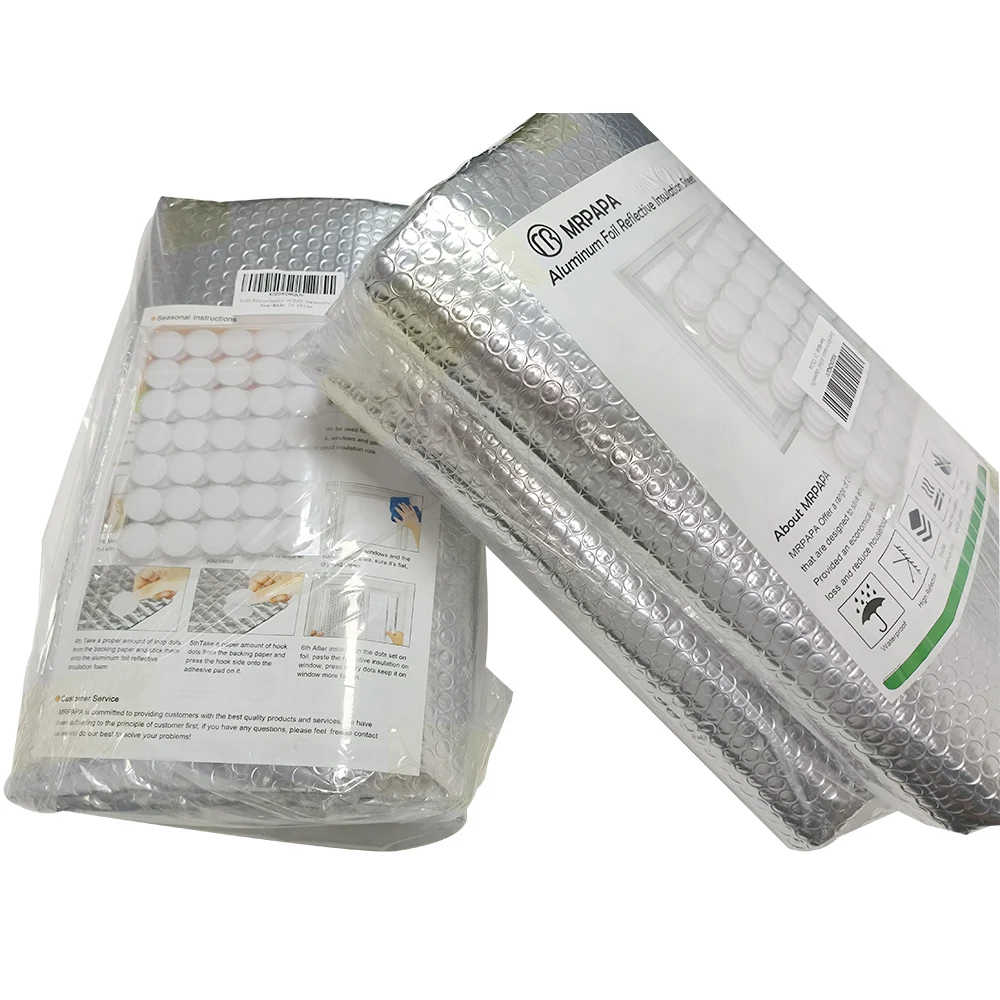 Hot Selling  Thermal Insulation Material Sheet Aluminum Foil Insulation For Roofing  Bubble Padded Material Heat Resistant Roll