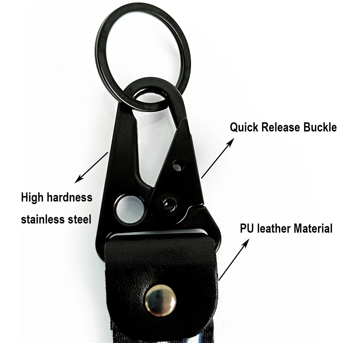 Demon Slayer Custom Eagle Beak Buckle Wrist Anime Keychain Jujutsu Kaisen Character Woven Sublimated Polyester Keychain