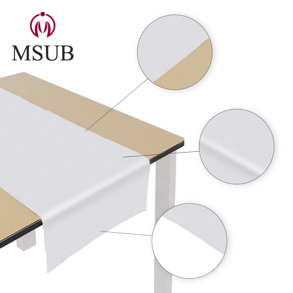 
sublimation silk polyester wedding table runner 