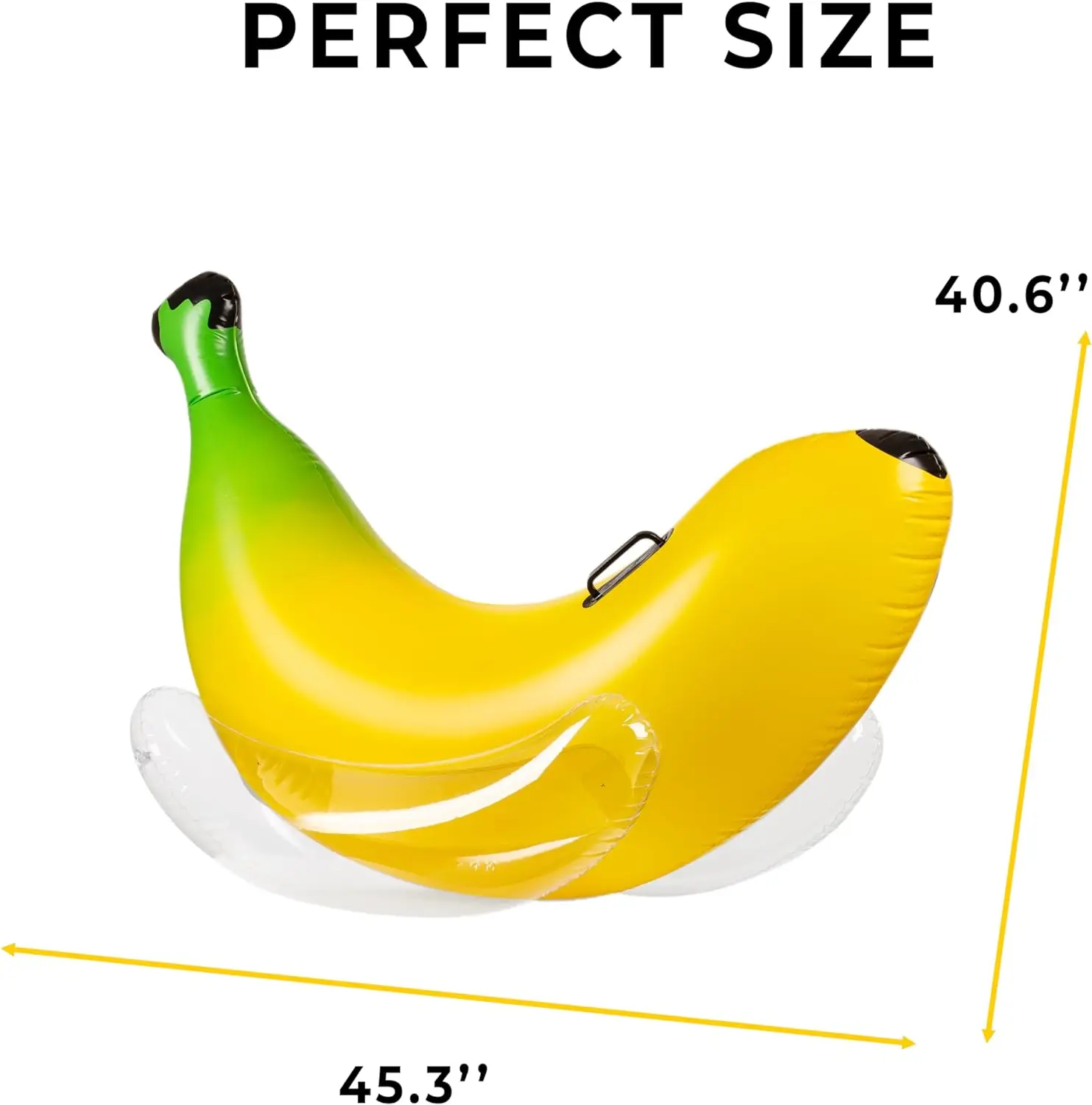 Factory Custom PVC Inflatable Banana Rideable Yellow Pontoon Raft for 1-2 People Children Adult Pool Beach Activities