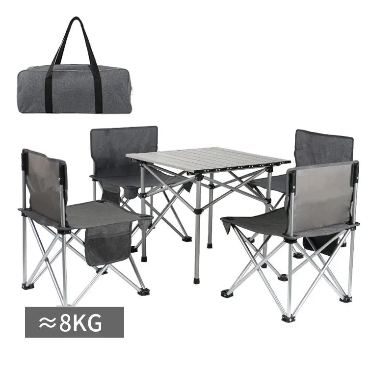 Оптовая продажа дешевые складные столы набор для кемпинга наружный стол стулья алюминиевый складной пикника со стульями