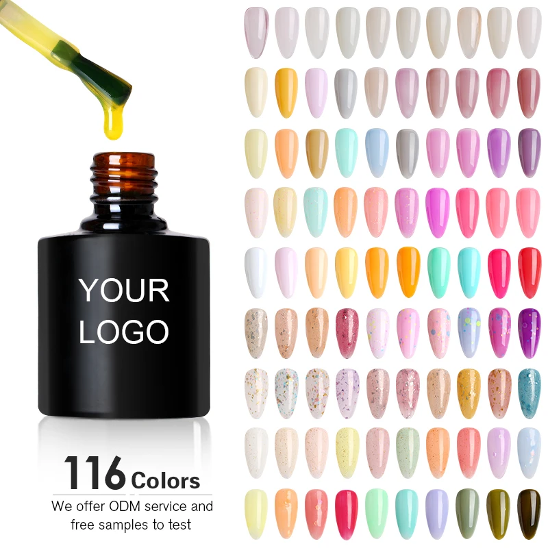 nails supplies salon free sample high quality nude color glossy soak off hema free uv polish gel base coat