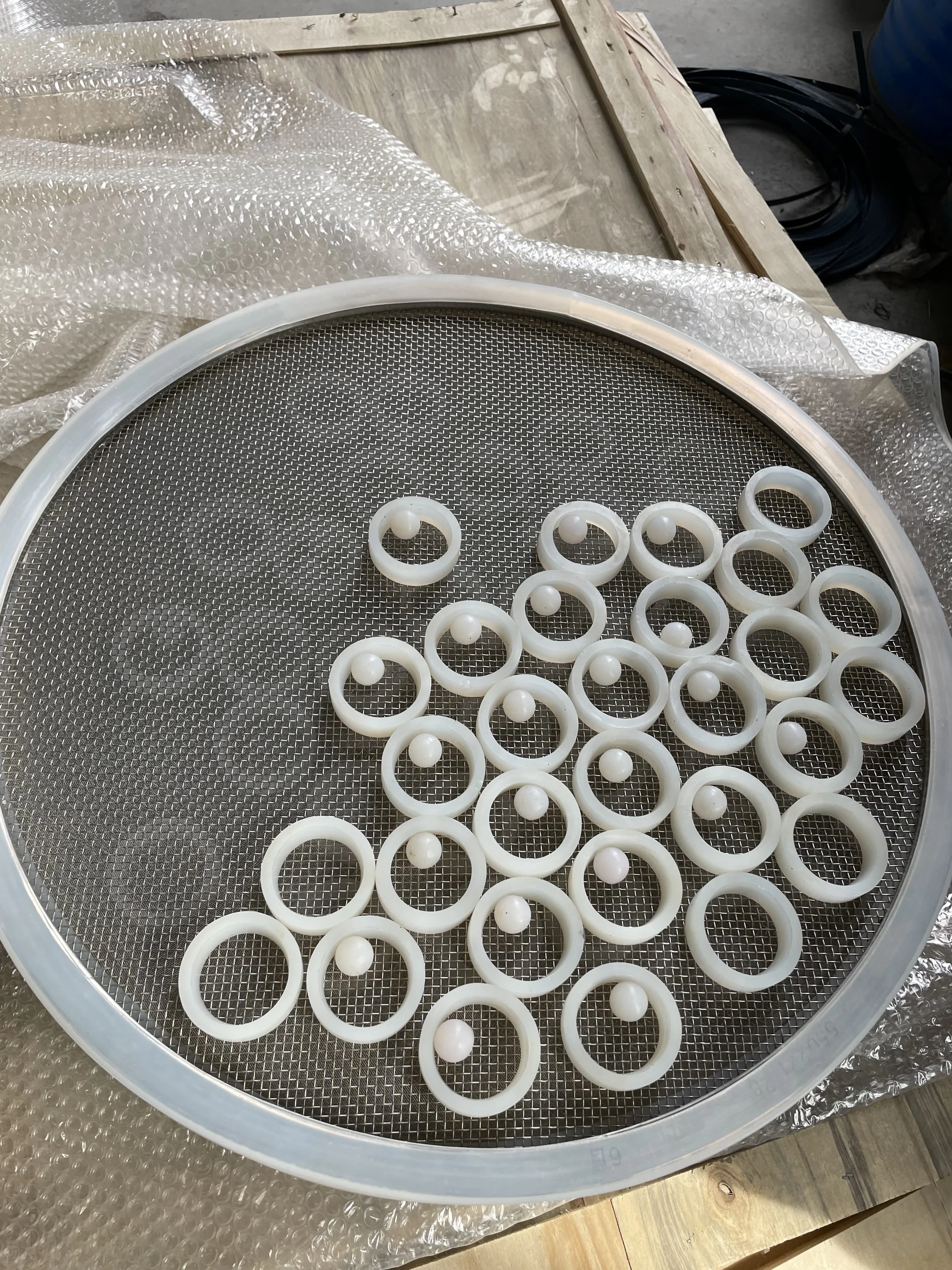2024 hot sale stainless steel vibrating screen frame fine mesh grid for rotary vibration sieve