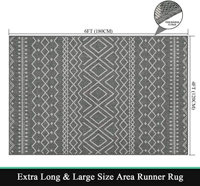 OEM customization Logo machine washing reversible waterproof durable door mat picnic rug home decoration mat