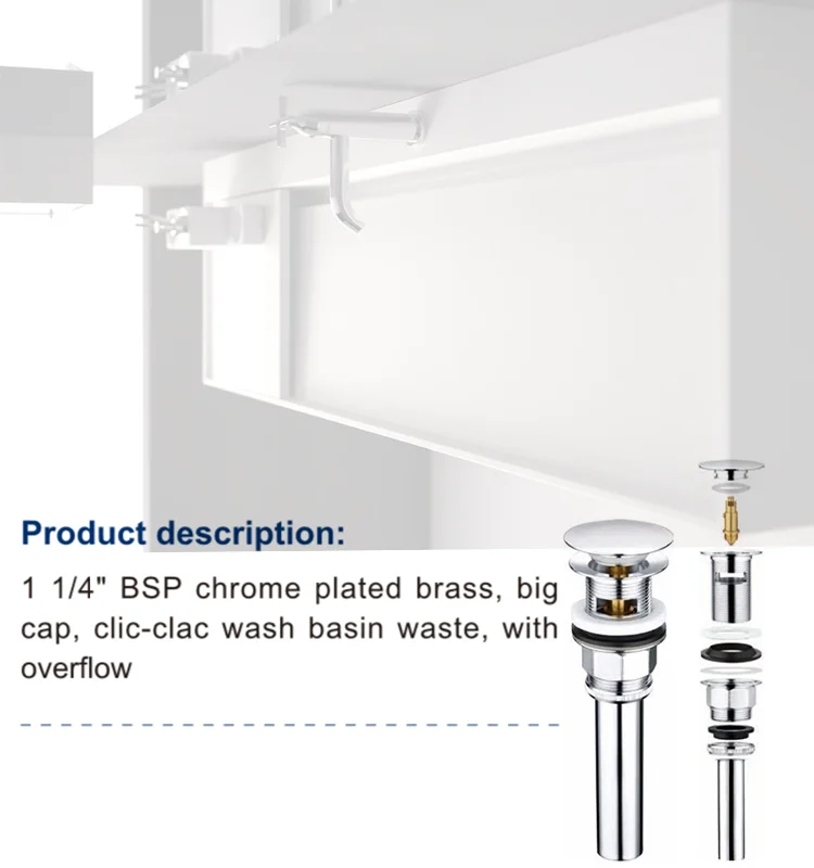 Factory price Manufacturer Supplier rubber plug with for wash basin Bottle Siphon trap