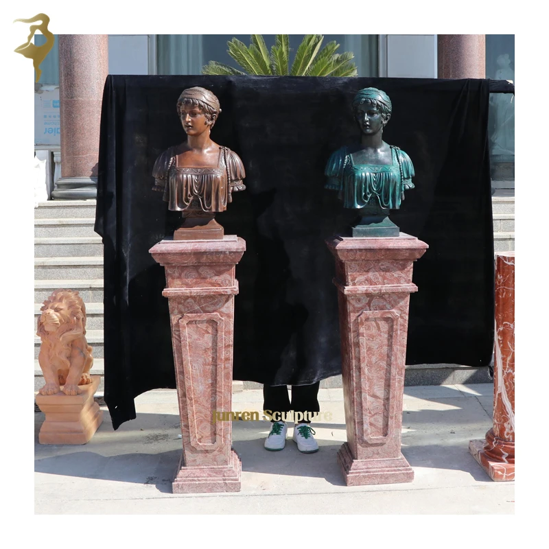Modern Indoor Outdoor Bronze Ancient Rome Statues Famous Busts Sculpture