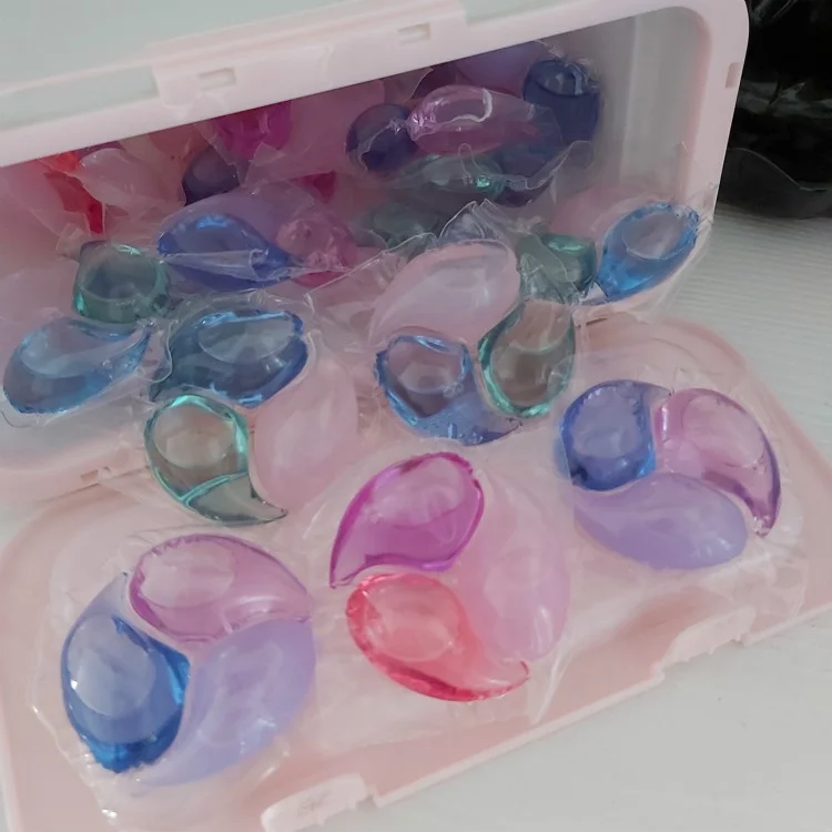 Household cleaning 3 in one washing clothes liquid detergent soap 15g laundry pods