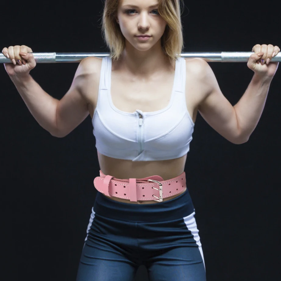Weight Lifting Belts for Girls Power Hmoe Gym Exercise Squatting Hard Pull Pink Weight Lifting Belt for Girl