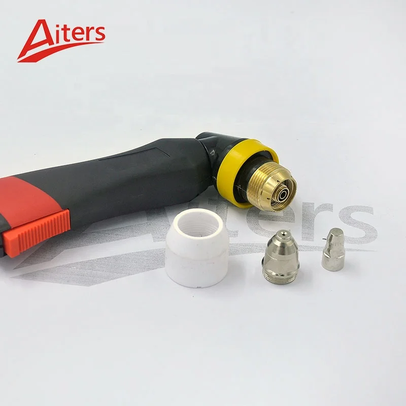 Factory wholesale High quality plasma P80 torch air cooled Two-color square handle plasma cutting torch P80 for hand