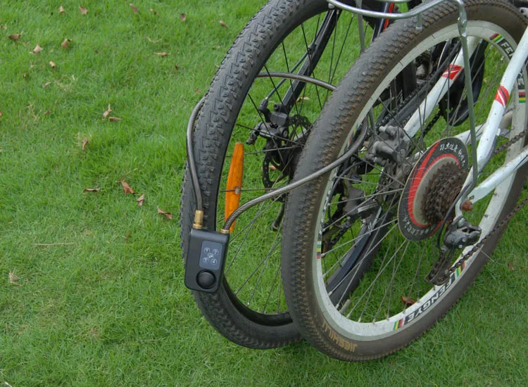 Keyless Password Cable Bike Lock Anti-Theft Vibrate Sensor Alarm for Door Gate Luggage Electric Scooter Use