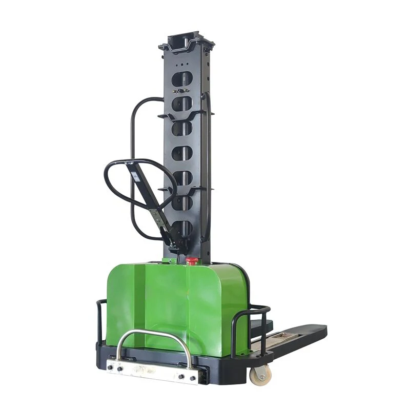 Hot Sale 700kg Lithium Battery Self-Lifting Pallet Loader semi electric self load lifting portable self loading stacker