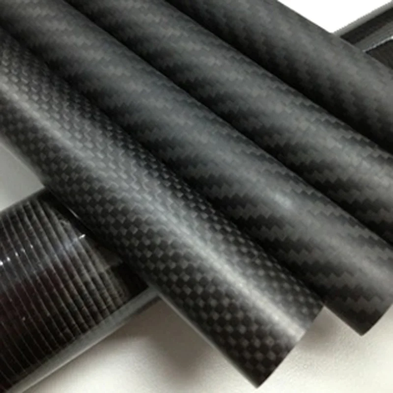 Manufacture high modulus 3k carbon fiber round tube/pole/pipe