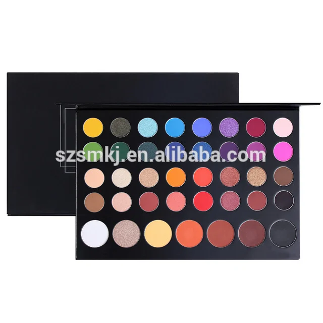 
Customize 39 color pigments eyeshadow private label makeup natural glitter eyeshadow palette with mirror 