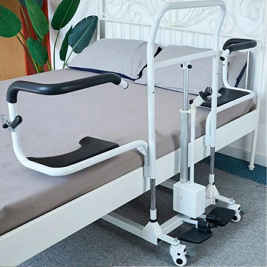 UZYW-01 Home Care Paralysis Mover Electric Lift Patient Transfer Chair With Commode Hole With Motor Nursing Aid Wheelchair