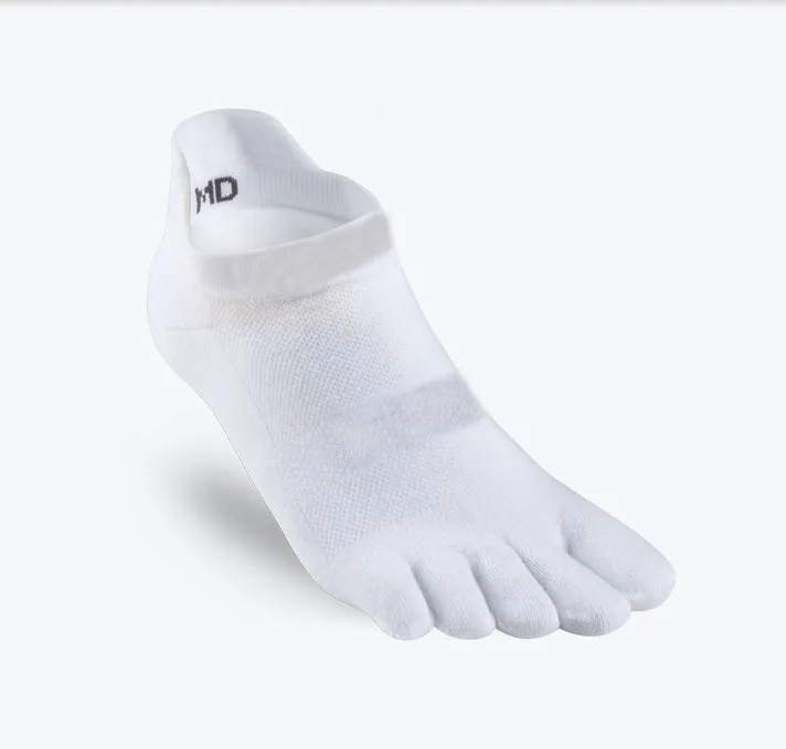 Custom Wholesale Mens Gray Mini Crew Coolmax Five Finger Split Toe Socks