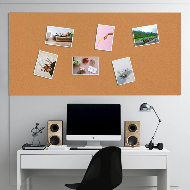 Self-adhesive 3-812mm Sheet Decorative Hanging Pin Cork Board Bulletin Board Message Board +decorative Cork Sheet Eco-friendly