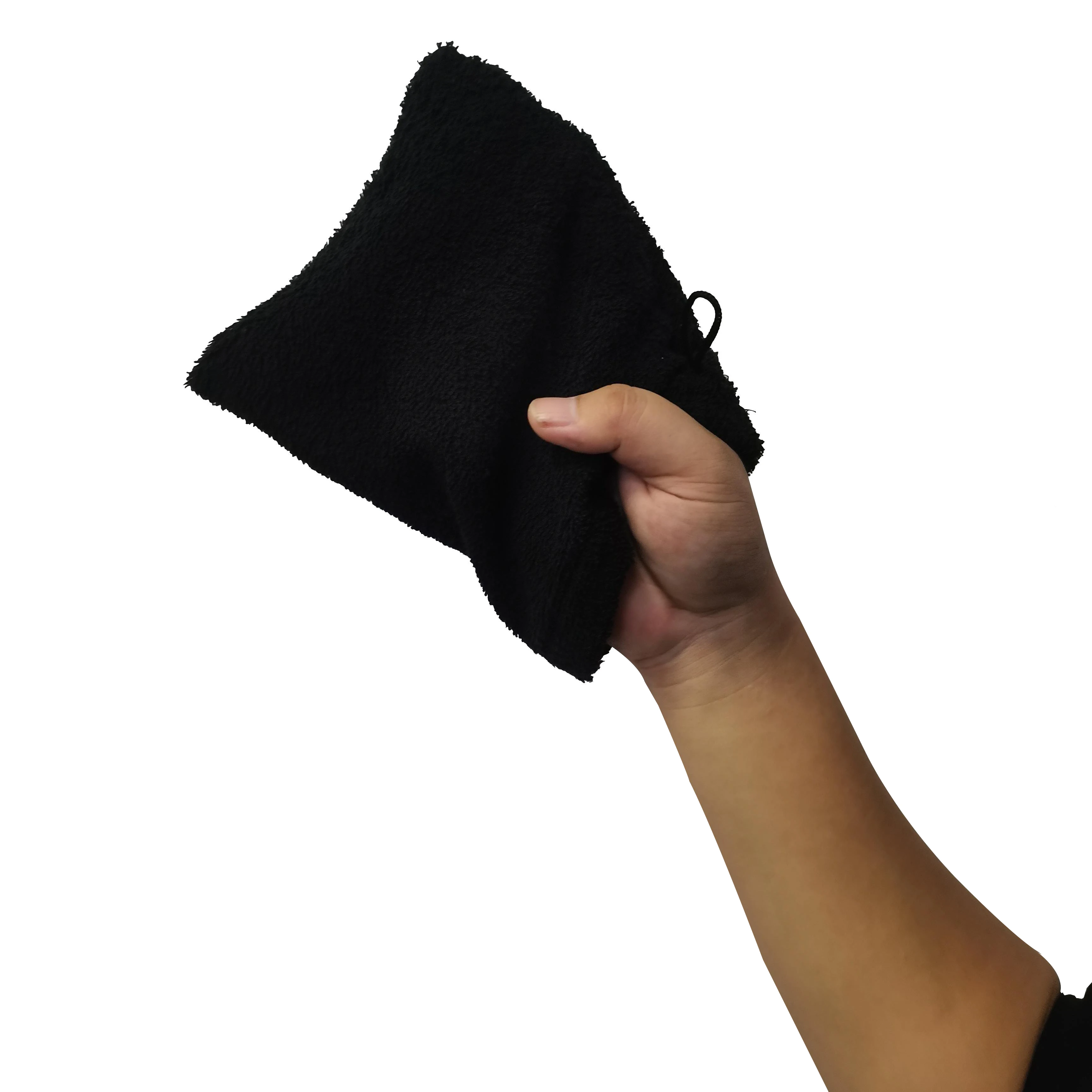 100% cotton big size face Exfoliating Glove European Style Wash Cloth Reusable Wash Mitts Soft Face Mitten Bath Spa Cloth