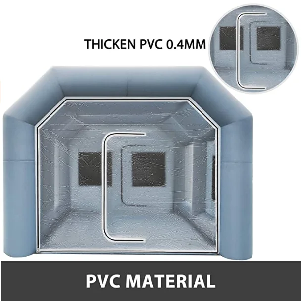  Серый/белый/черный 8 м надувной туннель для распыления портативная покрасочная камера автомобильная надувная палатка покраски