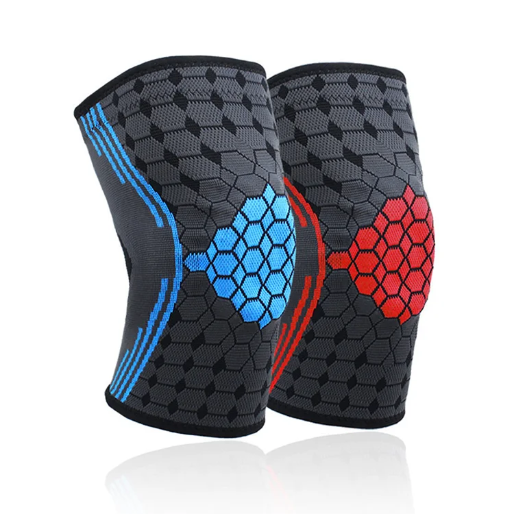 Outdoor Sports Fitness Patella Belt silicone spring support sports knee jacket knee pad running warm knee protector brace