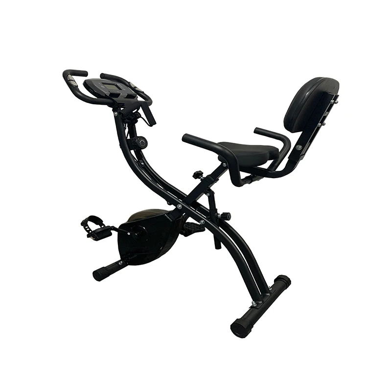 Smart Home Gym Fitness Stationary Exercise Bike Indoor Foldable and On-Time Shipping ABS Material Belt Type for Home Use