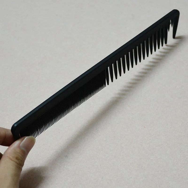 Heat Resistant Salon Carbon Antistatic Cutting Comb Large Sectioning Comb Fiber Combs Anti Static Barber Tool