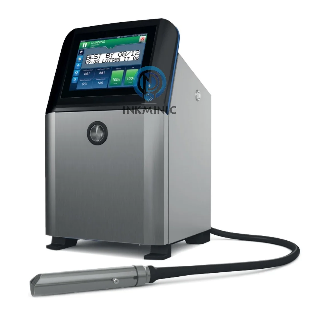 Continuous Small Character  1860 CIJ Inkjet Printer Expiry Date Bar Code 1240 1280 Printing Machine